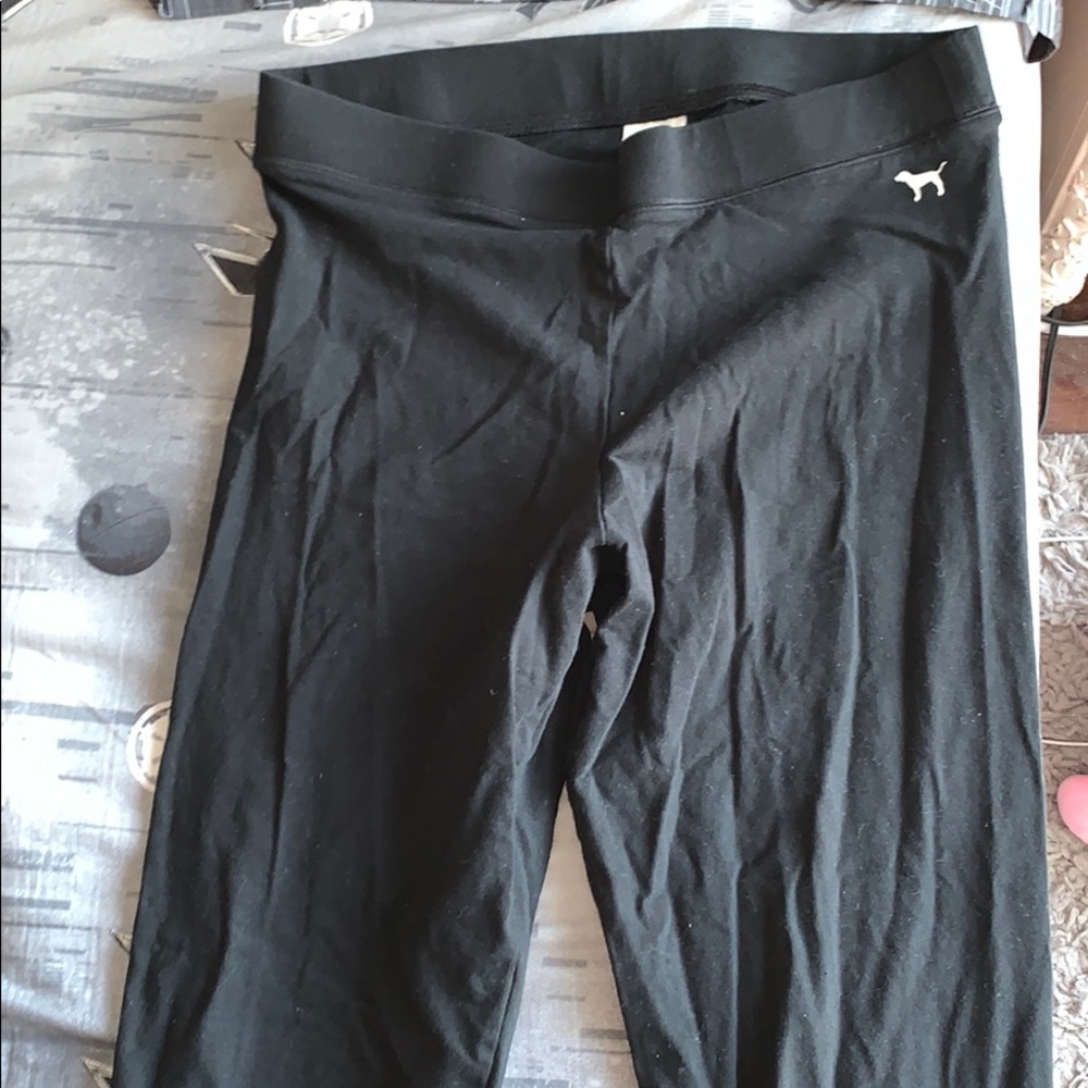 Victoria’s Secret Pink Black Leggings